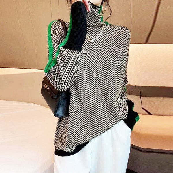 HELMI | Elegant Contrast Sweater