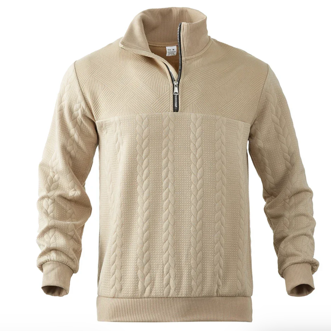 Vintage Men's Sweater with Zipper