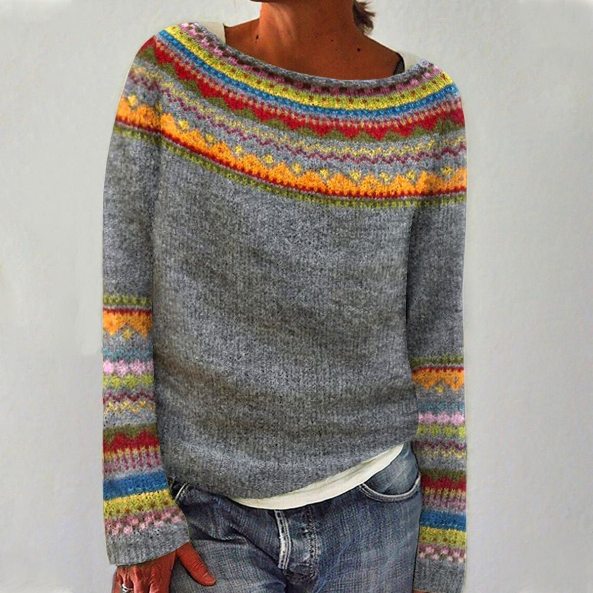FIORA | Patchwork Pullover