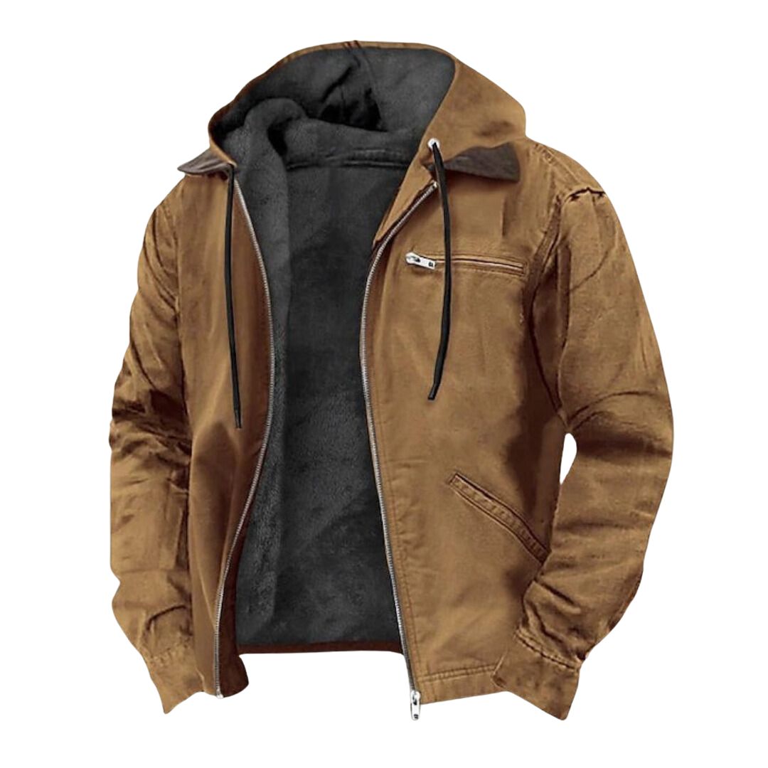 Wool Lined Hoodie Jacket