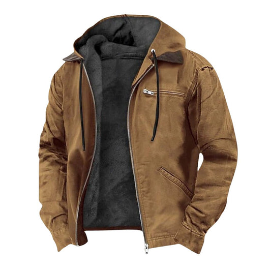 Wool Lined Hoodie Jacket
