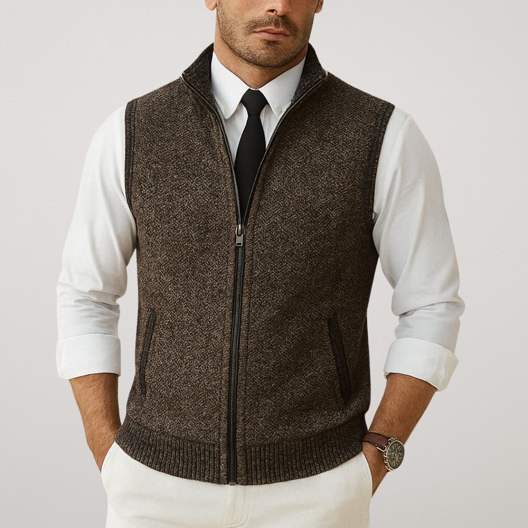 Knitted Sleeveless Vest