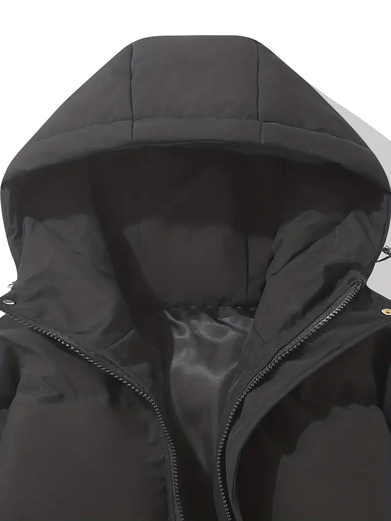 Lined Winter Jacket with Hood