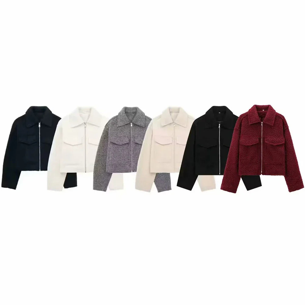 FIORA | Luxe Cropped Wool Jacket