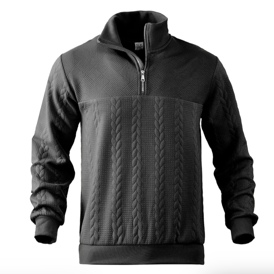Vintage Men's Sweater with Zipper