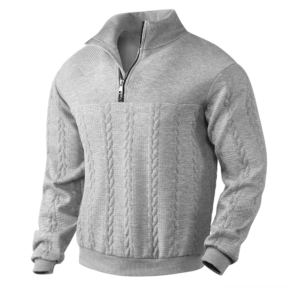 Vintage Men's Sweater with Zipper
