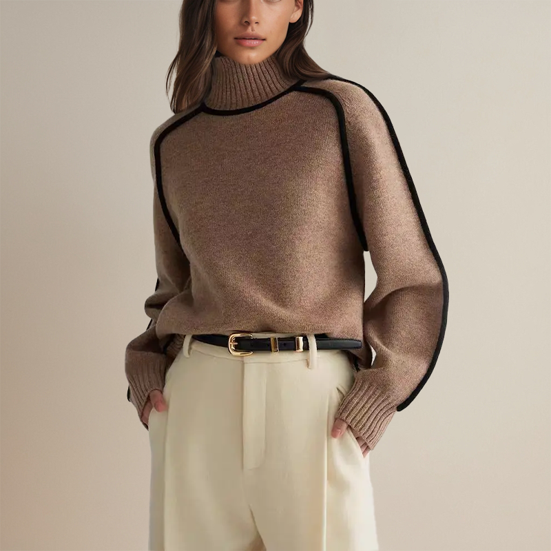 FIORA | Soft Cashmere Turtleneck Sweater