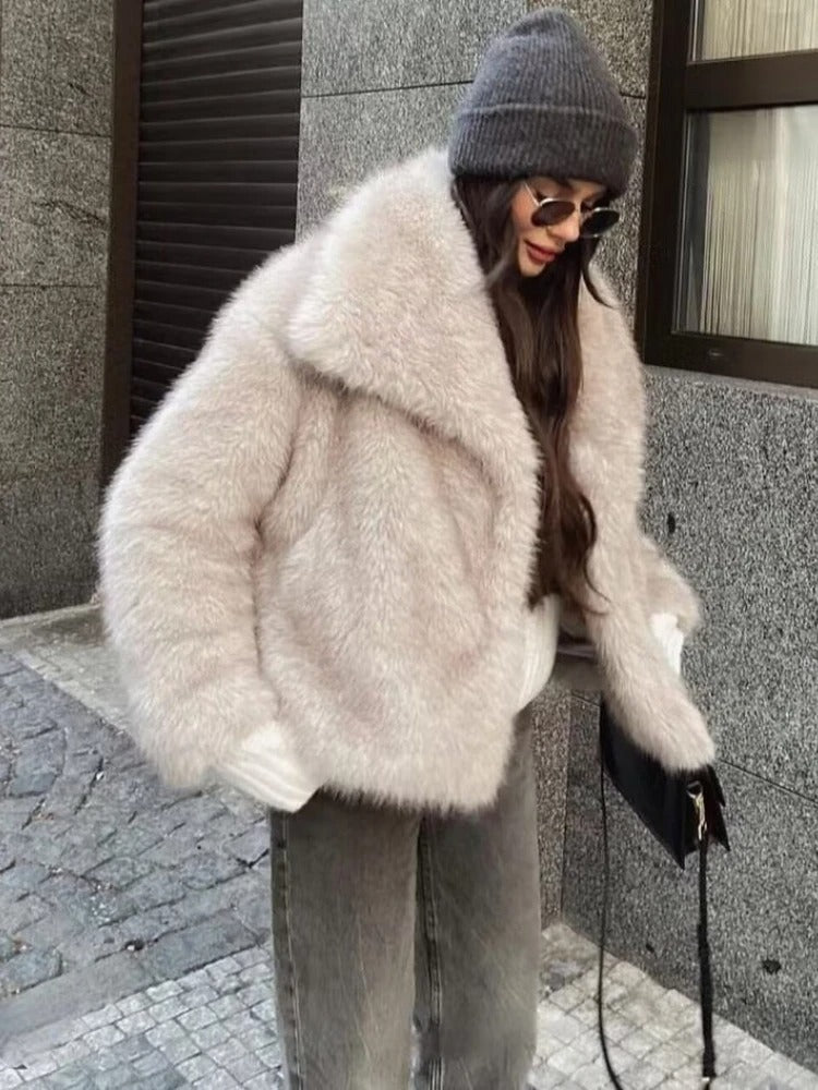 FIORA | Winter Coat with Faux Fur